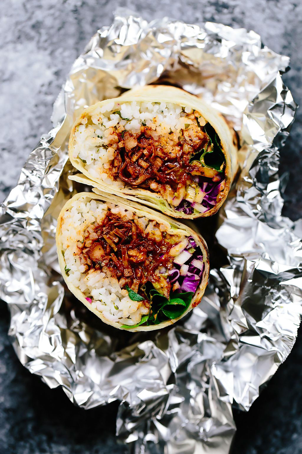 Vegan BBQ Jackfruit Burrito