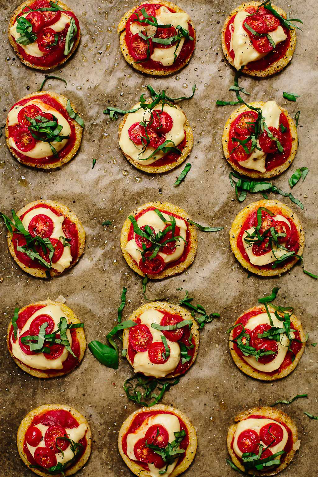 Vegan Polenta Pizza Bites