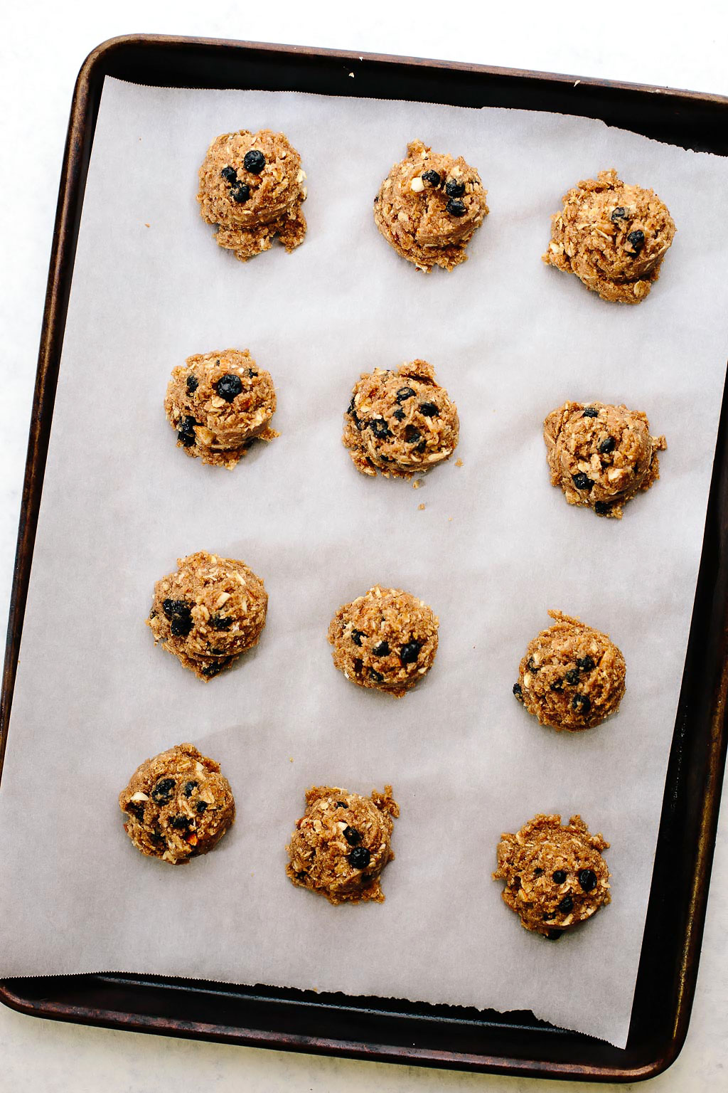 Vegan Blueberry Almond Oat Breakfast Cookies