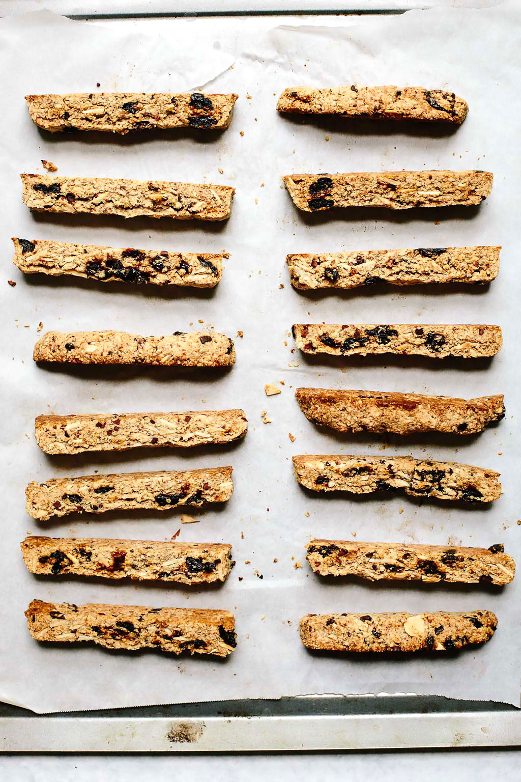 Vegan Cherry Chocolate Almond Biscotti