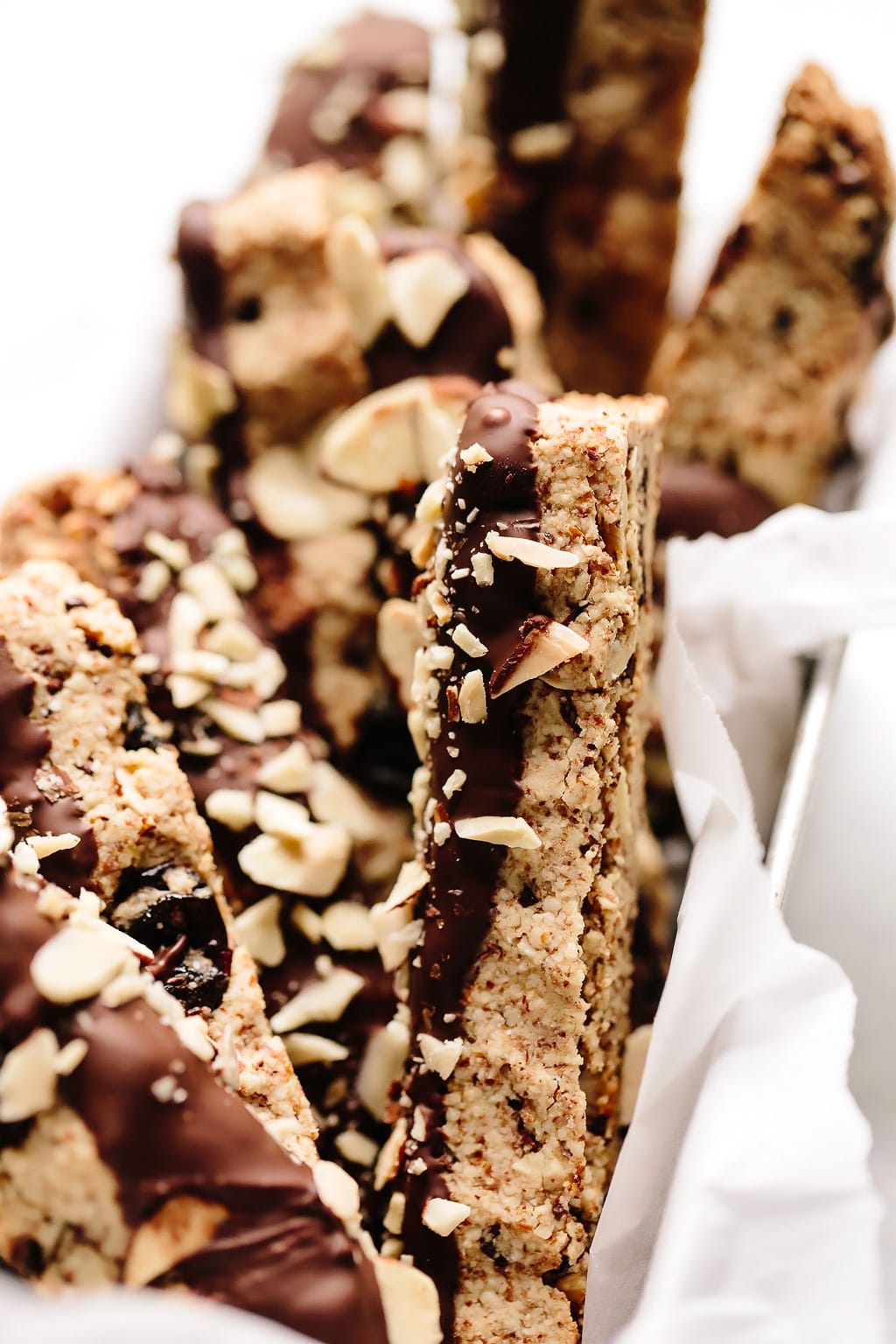 Vegan Cherry Chocolate Almond Biscotti