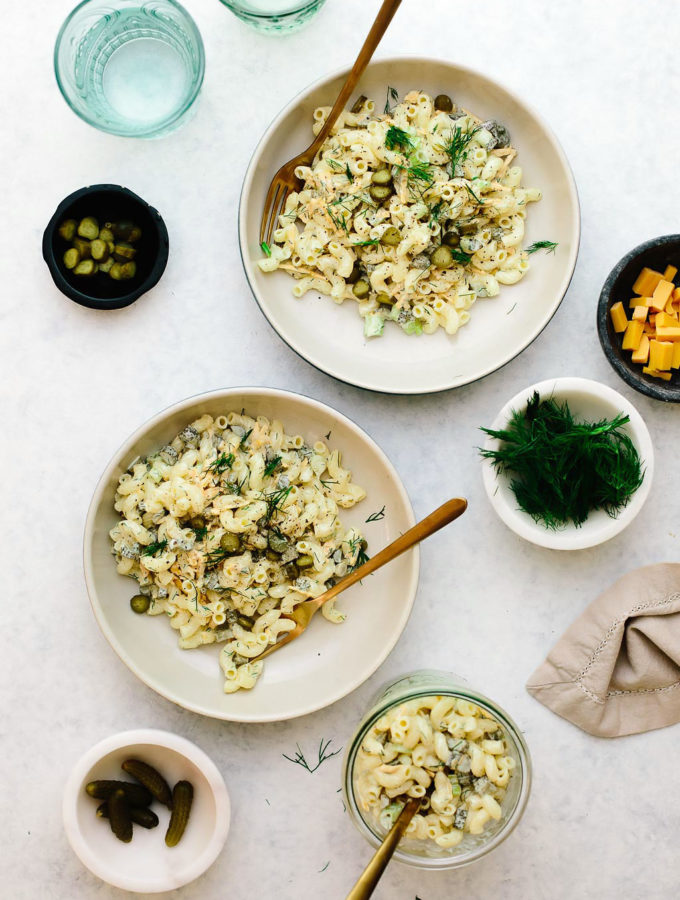 Vegan Dill Pickle Pasta Salad Recipe