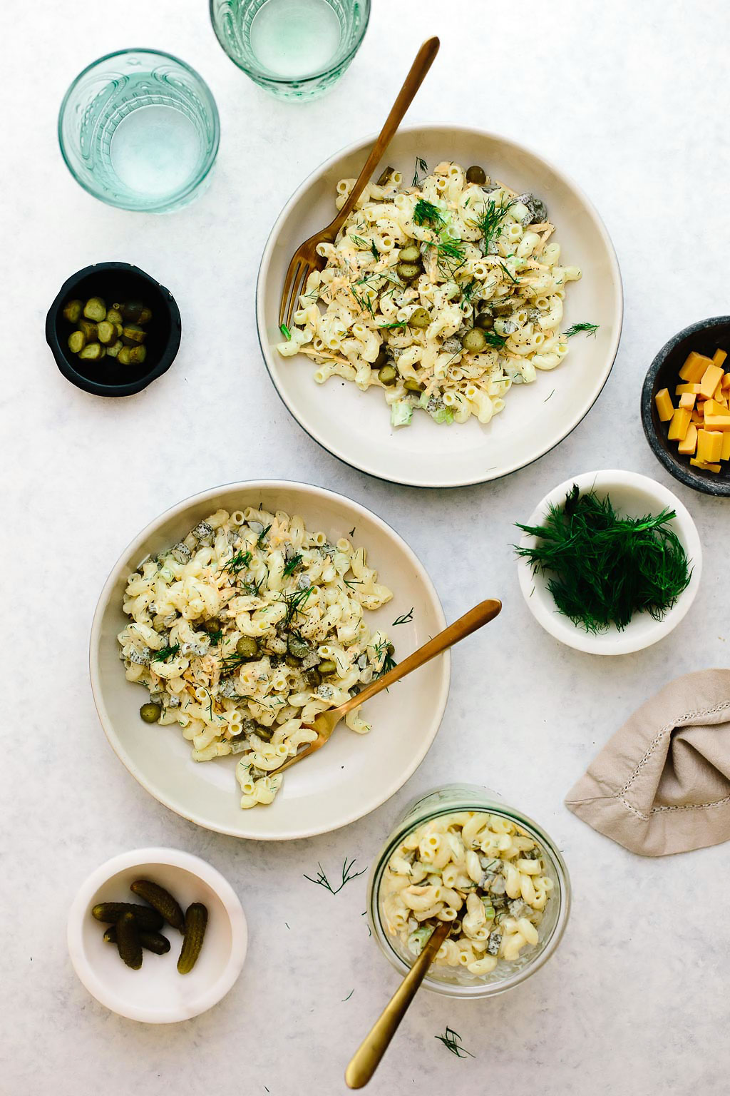 Vegan Dill Pickle Pasta Salad