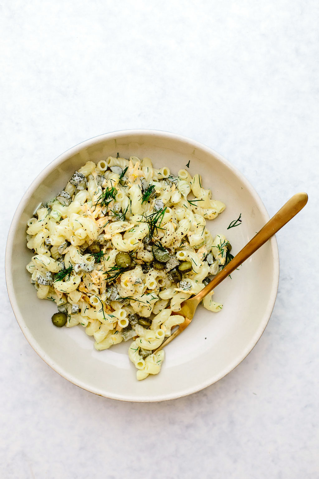 Vegan Dill Pickle Pasta Salad