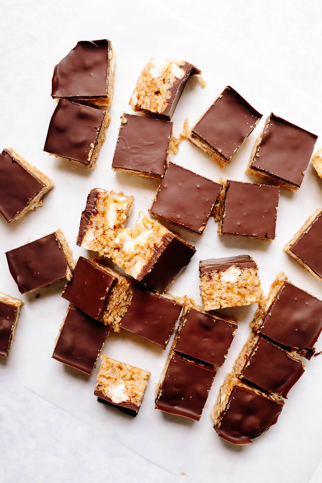 Vegan Peanut Butter Cup Rice Krispie Treats