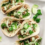 Crispy Tofu Tacos with Cilantro-Jalapeño Ranch