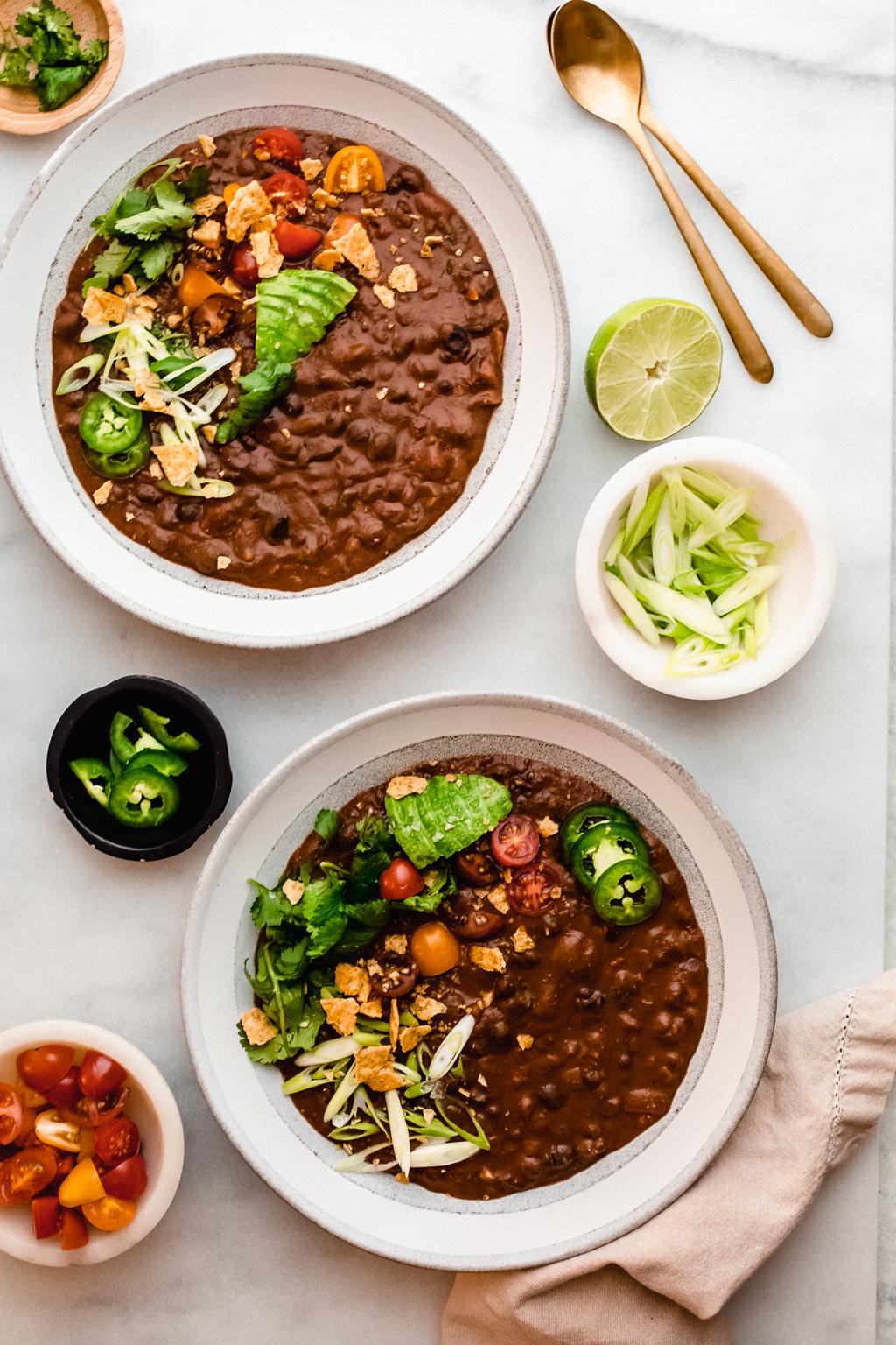 Vegan Black Bean Red Pepper Soup