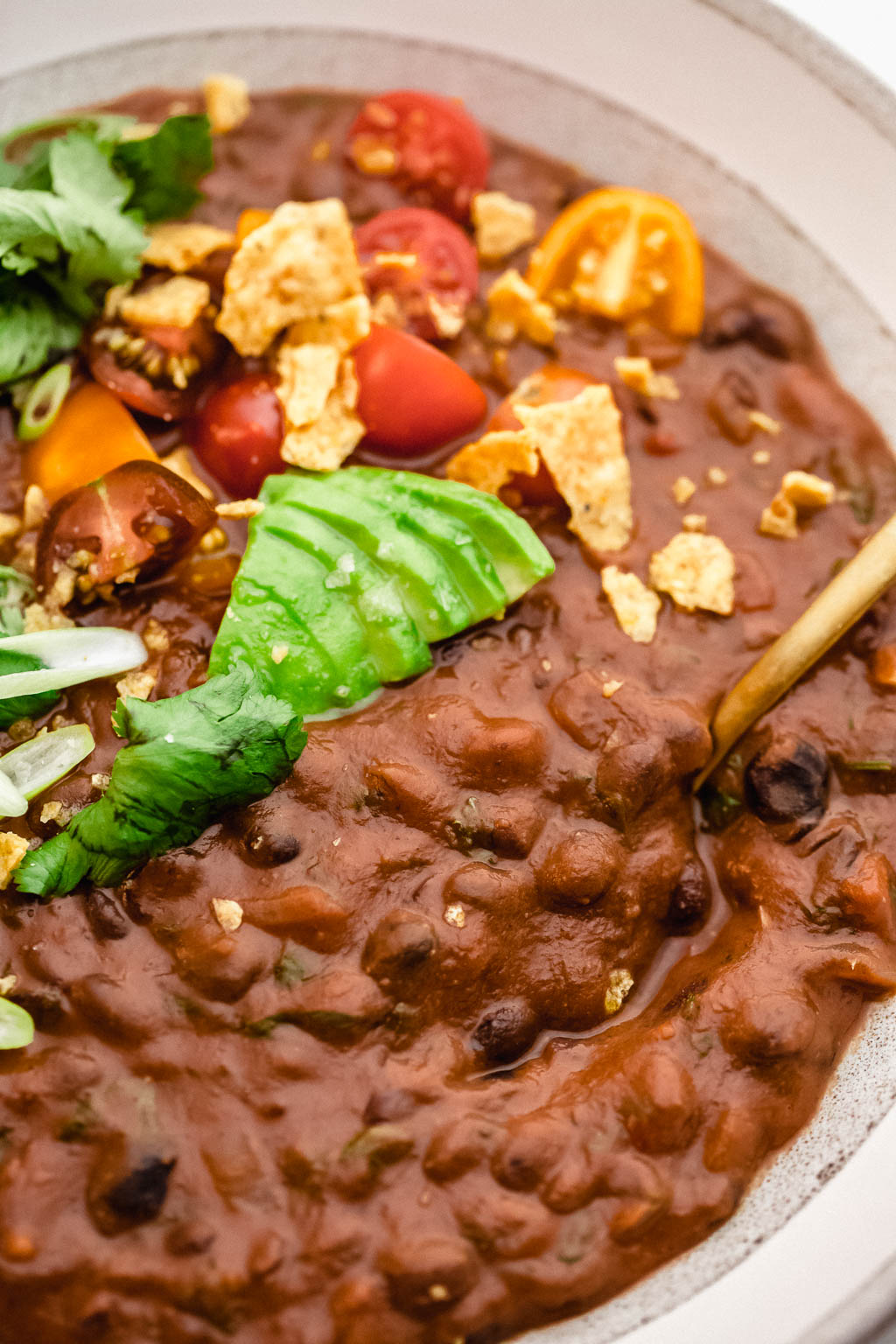 Vegan Black Bean Red Pepper Soup