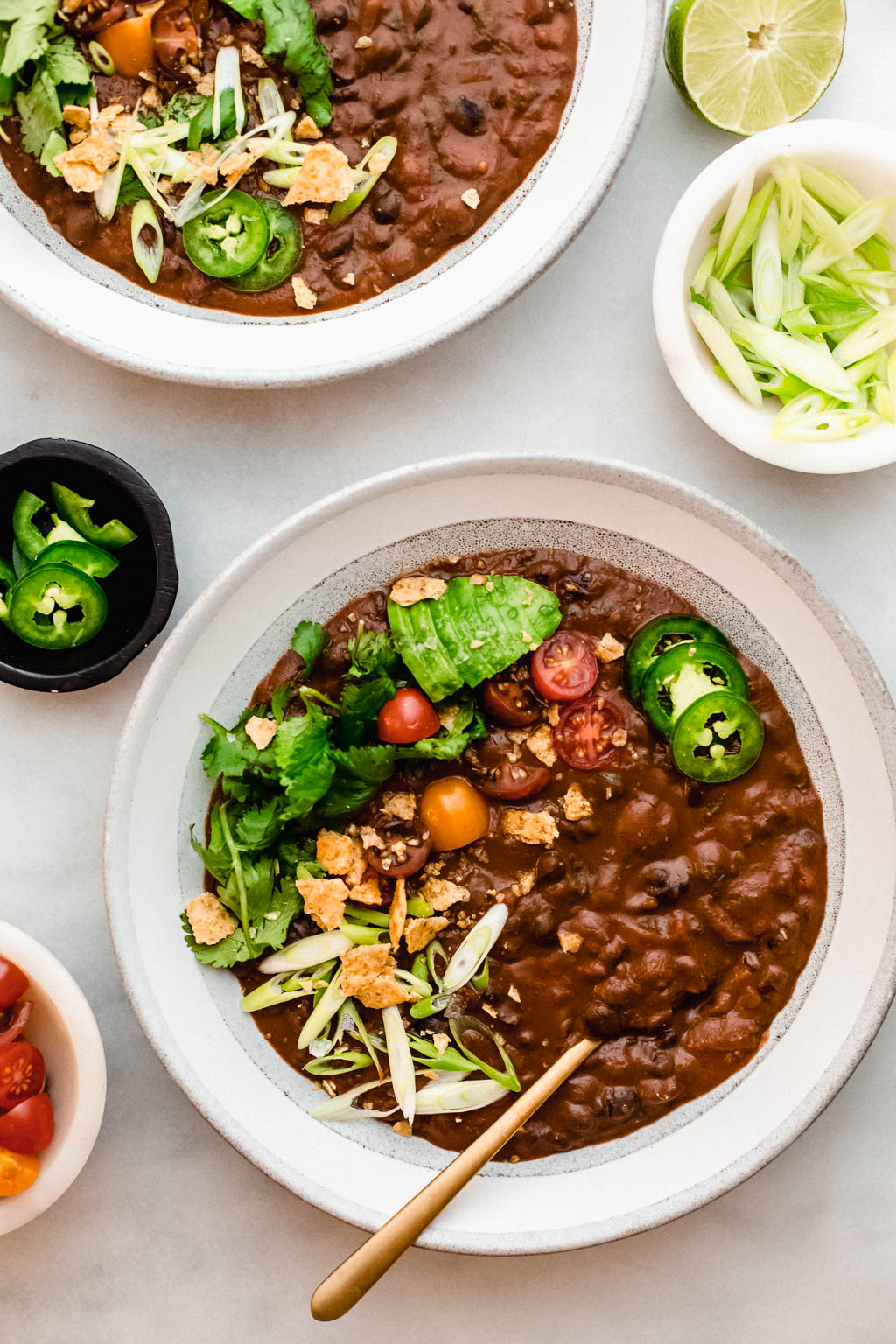 Vegan Black Bean Red Pepper Soup