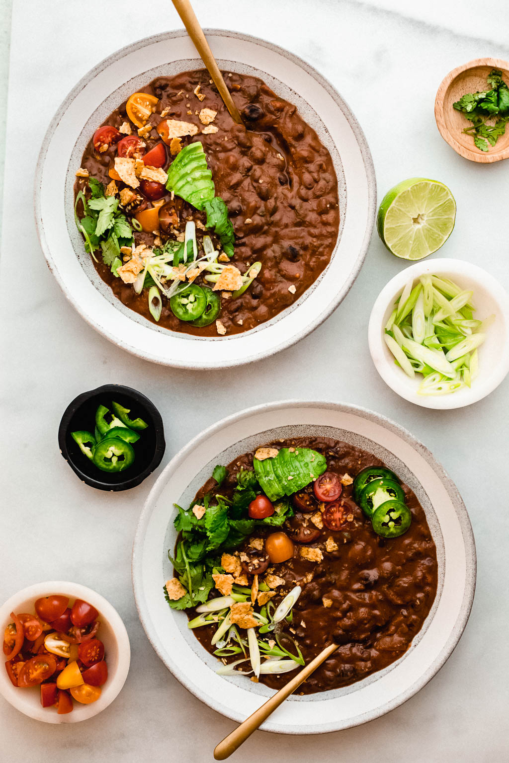 Vegan Black Bean Red Pepper Soup