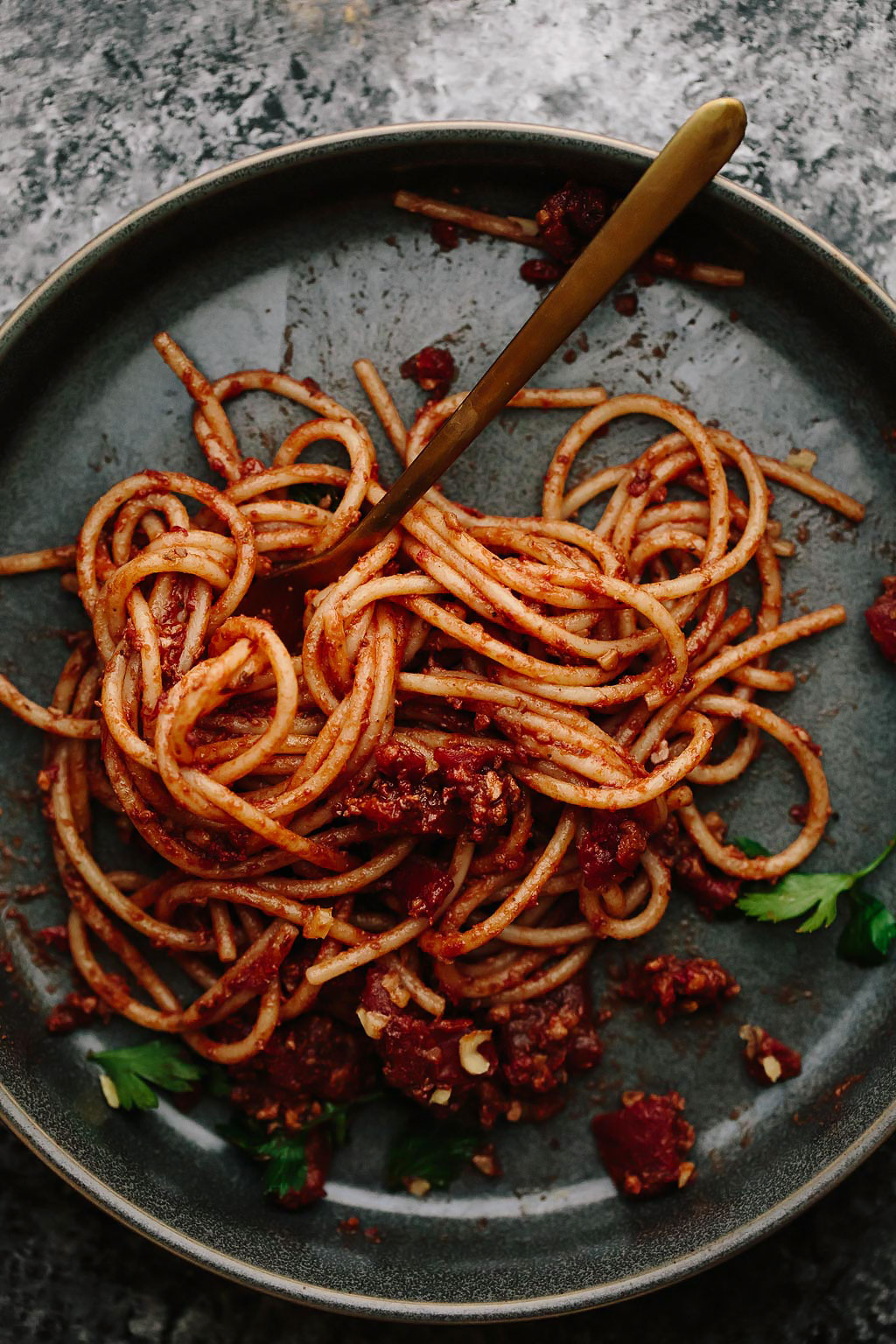 Vegan Walnut Bolognese Sauce Pasta