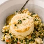 Vegan Cauliflower Pot Pie with Biscuits