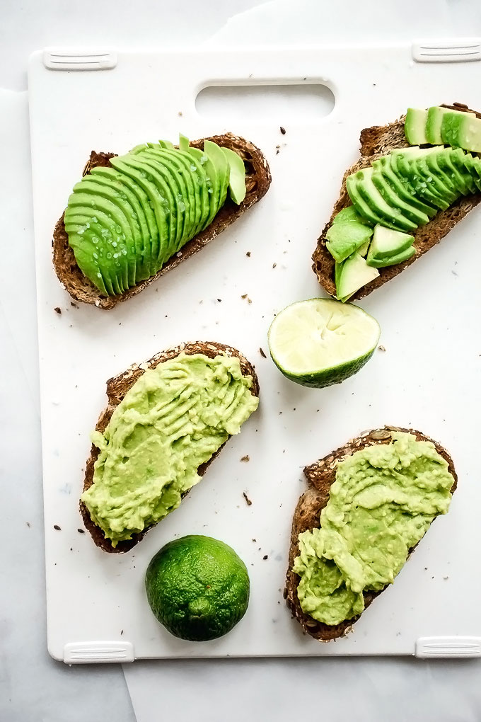 Fancy Avocado Toast Mashed Sliced