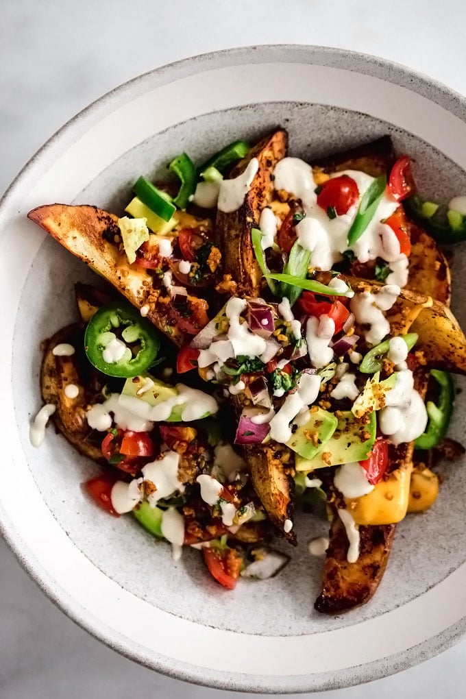 Loaded Vegan Nacho Fries