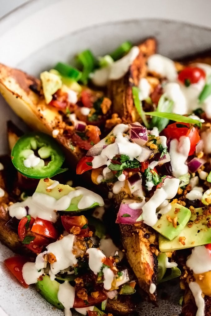 Loaded Vegan Nacho Fries