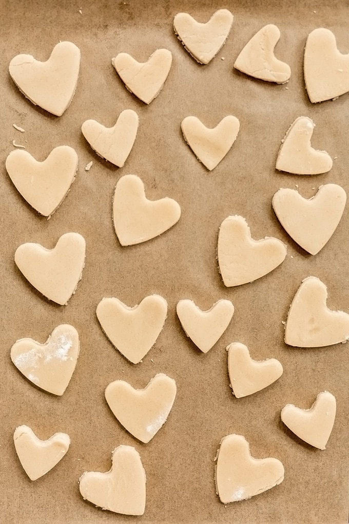 Vegan Iced Sugar Cookie Hearts