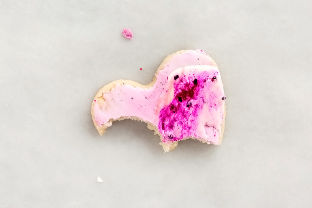 Vegan Iced Sugar Cookie Hearts