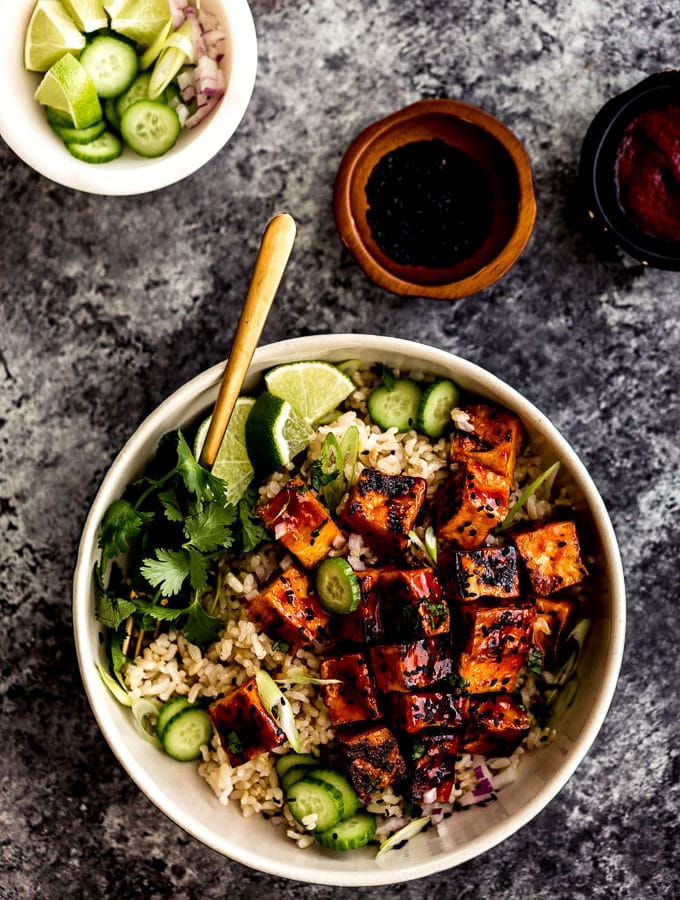 Sticky Spicy Sweet Tofu