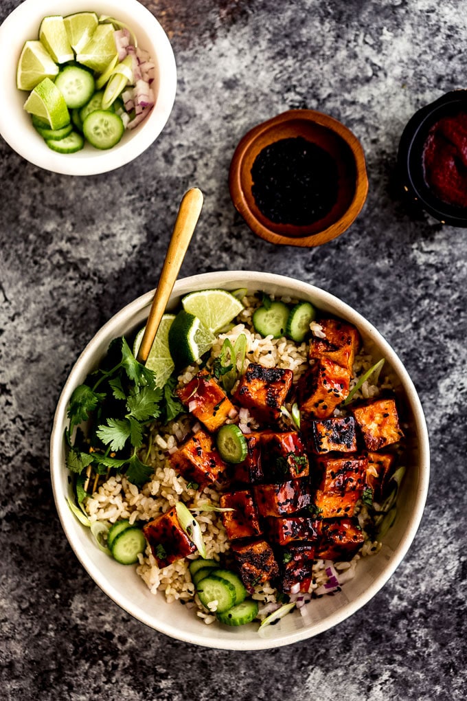 Sticky Spicy Sweet Tofu