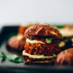 Vegan Lentil Pizza Burgers