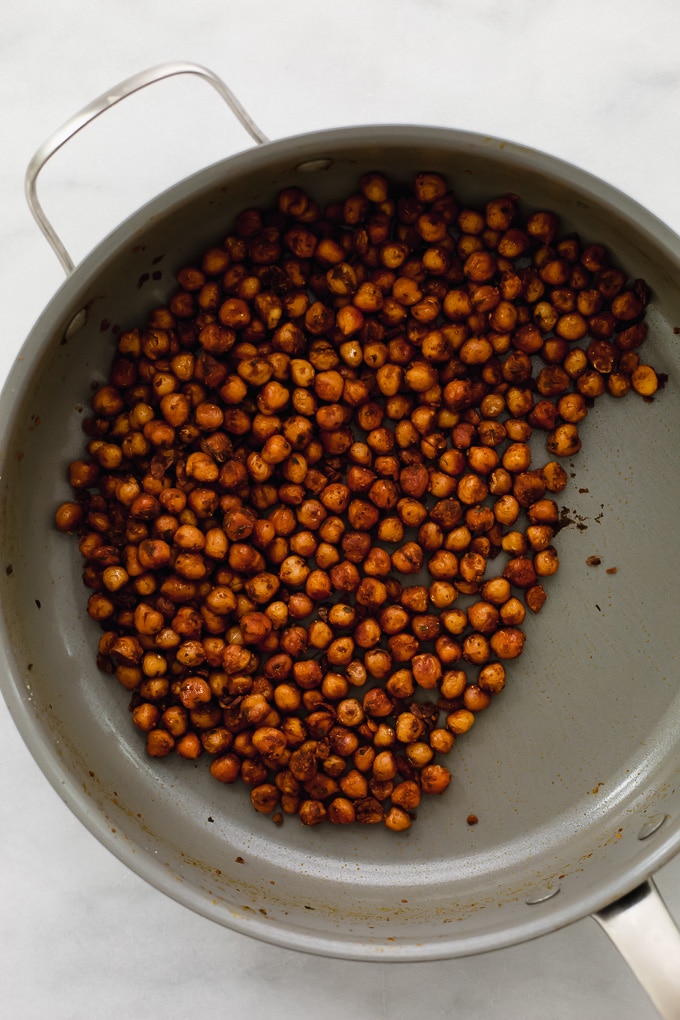 Falafel Spiced Chickpea Wraps