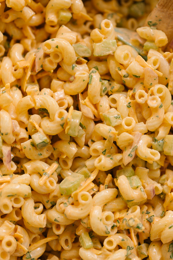 Vegan Buffalo Macaroni Salad