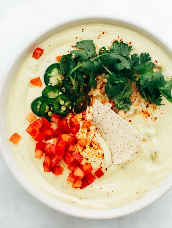 Vegan Spicy Cauliflower Cashew Cheese Dip