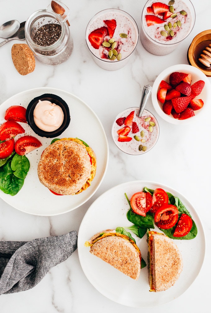 Vegan Breakfast Brunch Spread