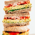 Vegan Veggie Egg Breakfast Sandwich