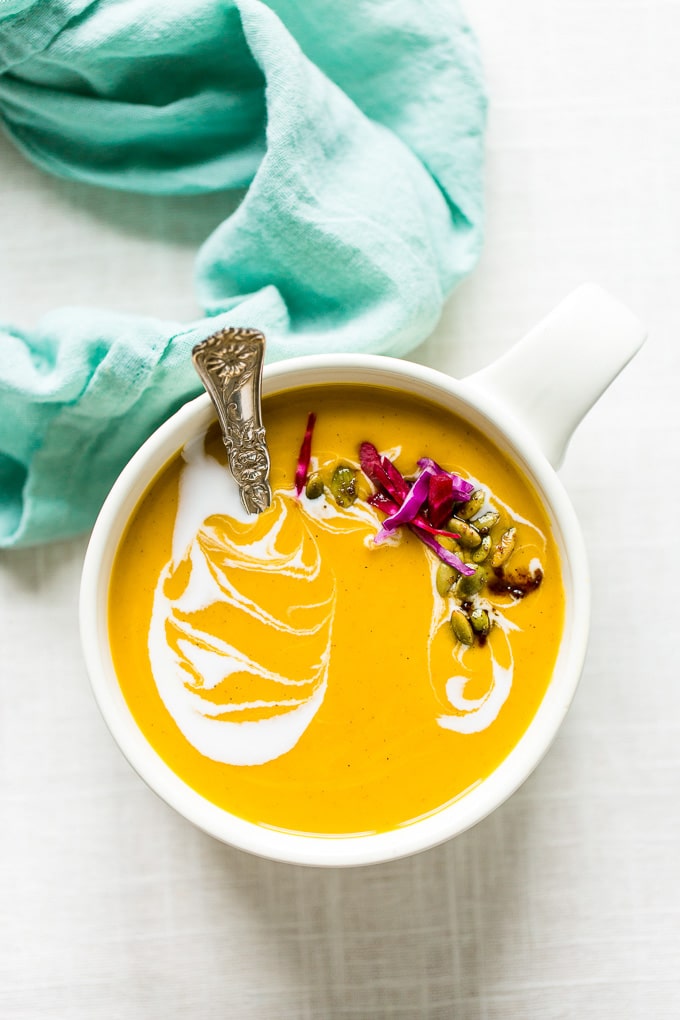 Vegan Golden Butternut Squash Bisque